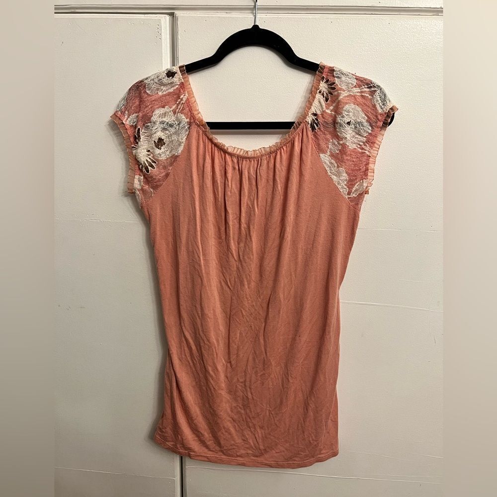 Vintage Y2K Lace Floral Top - Picture 4 of 4